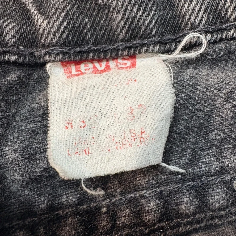 Vintage Levis 512 Jeans Mens 32x32 Faded Black Slim Tapered Made in USA Denim